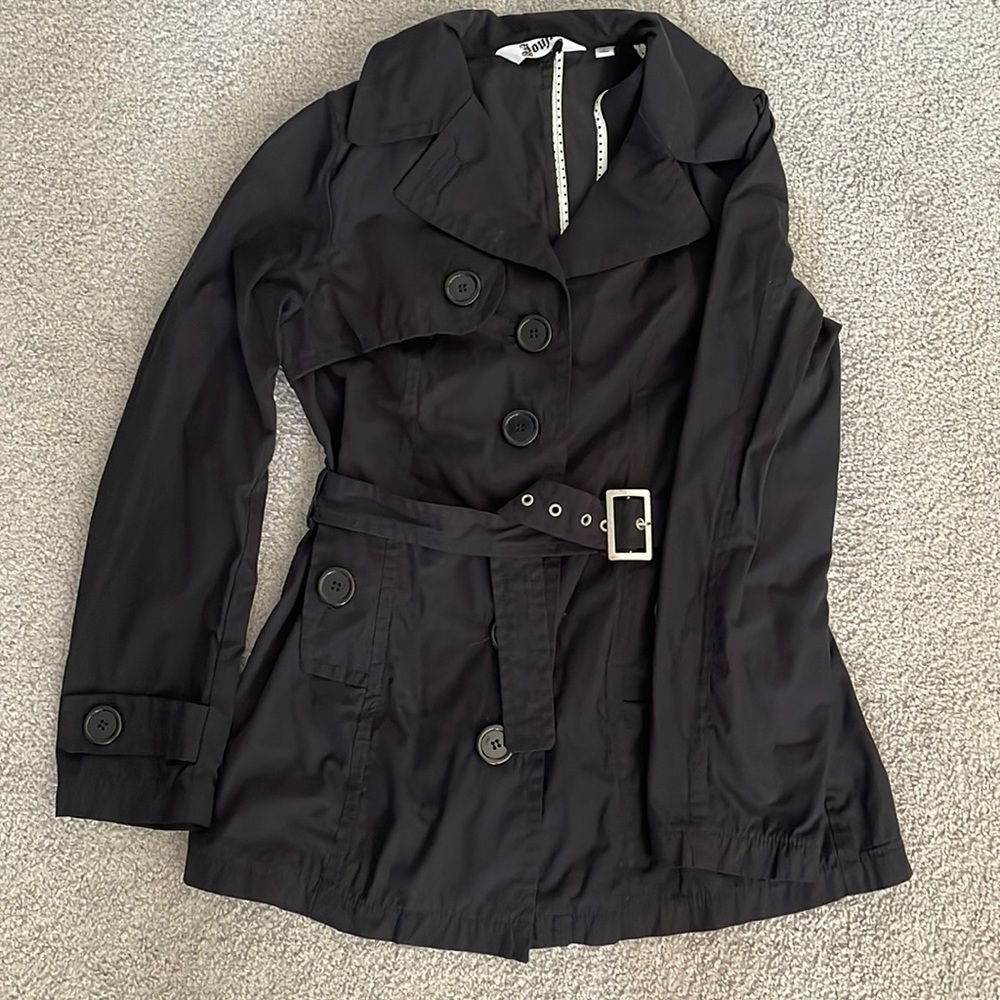 Joujou Black Trench Coat